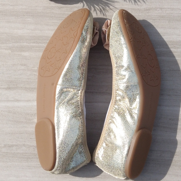 LP's Gold Crackle Metallic ๐ Ballet Flats - Picture 7 of 7